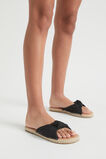 Linen Knot Slide  Black  hi-res