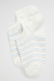 Stripe Sneaker Sock  White Multi  hi-res