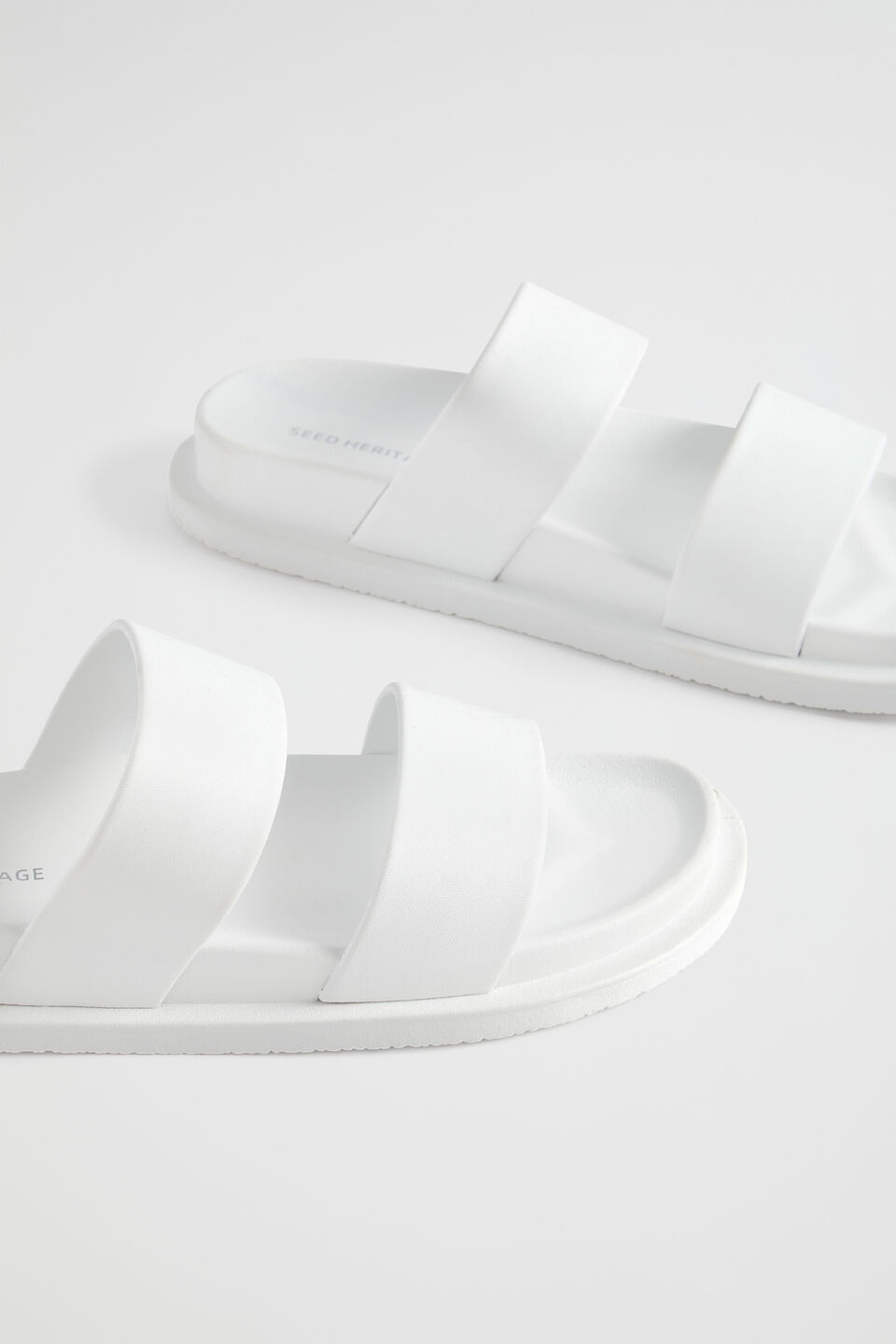 Double Strap Jelly  White