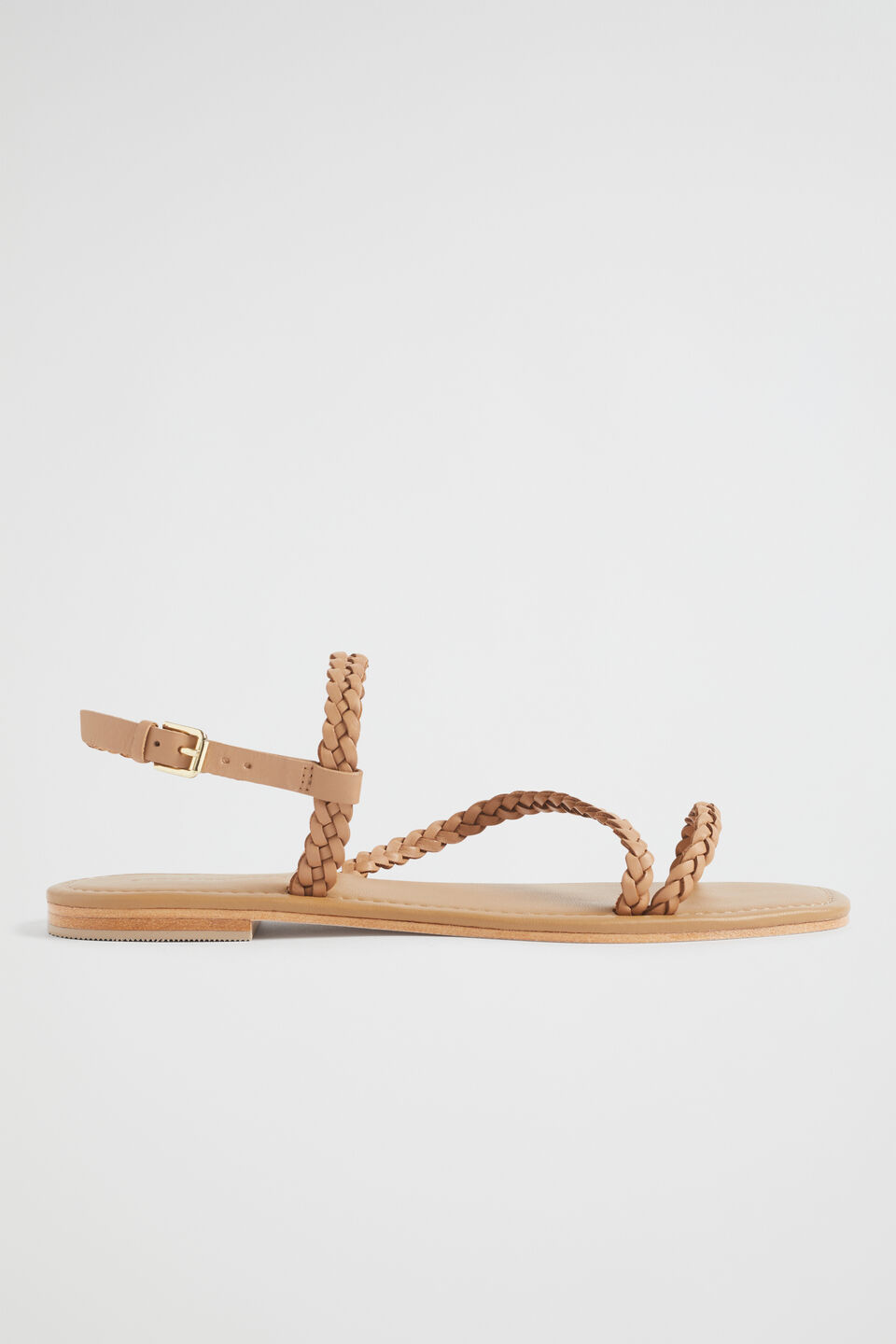 Tonya Braid Sandal  Toffee