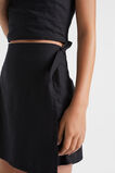 Tie Wrap Skirt  Black  hi-res