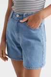 Boyfriend Denim Short  Mid Wash  hi-res