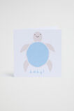 Turtle Baby Card  Multi  hi-res