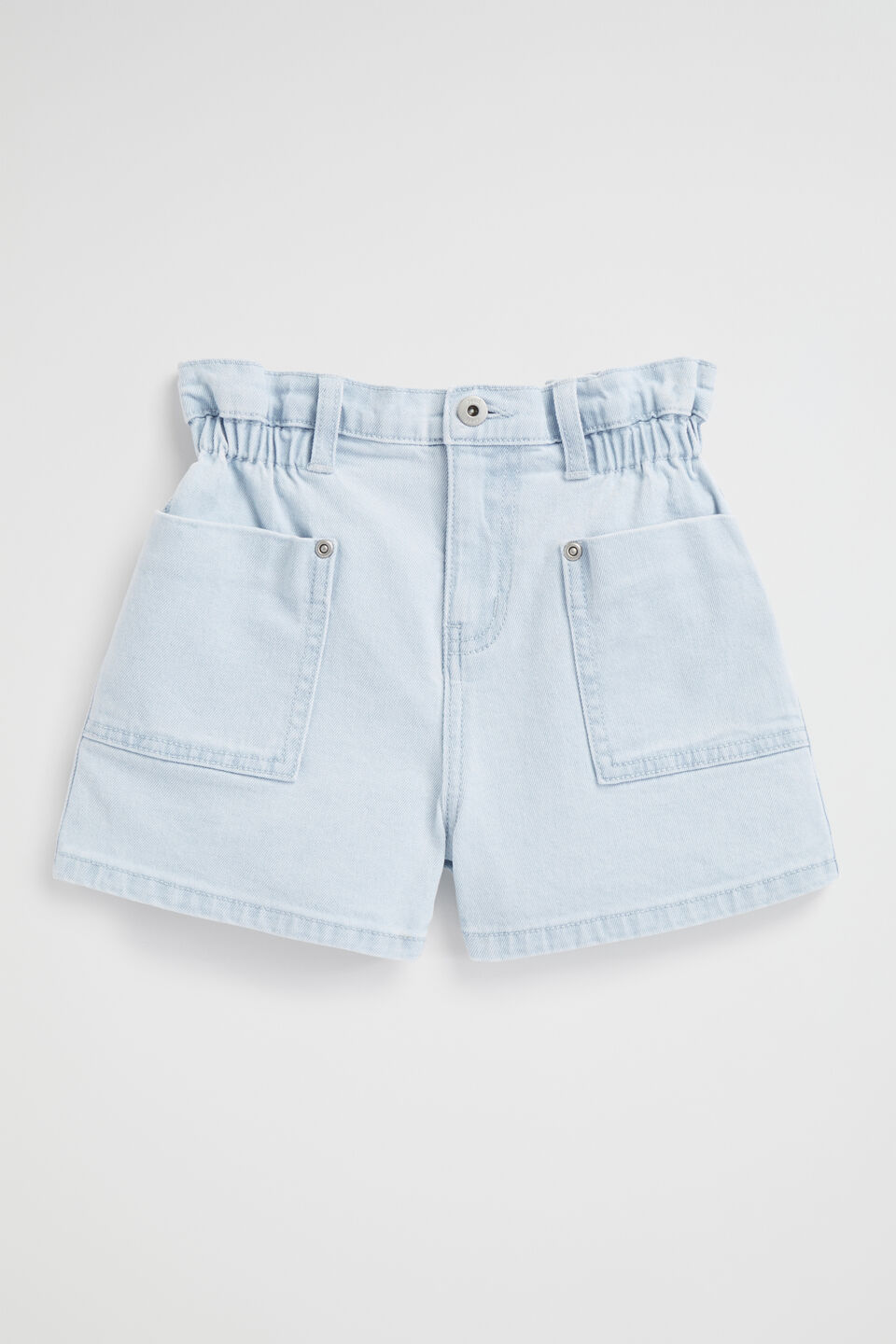 Cargo Denim Short  Sun Bleach