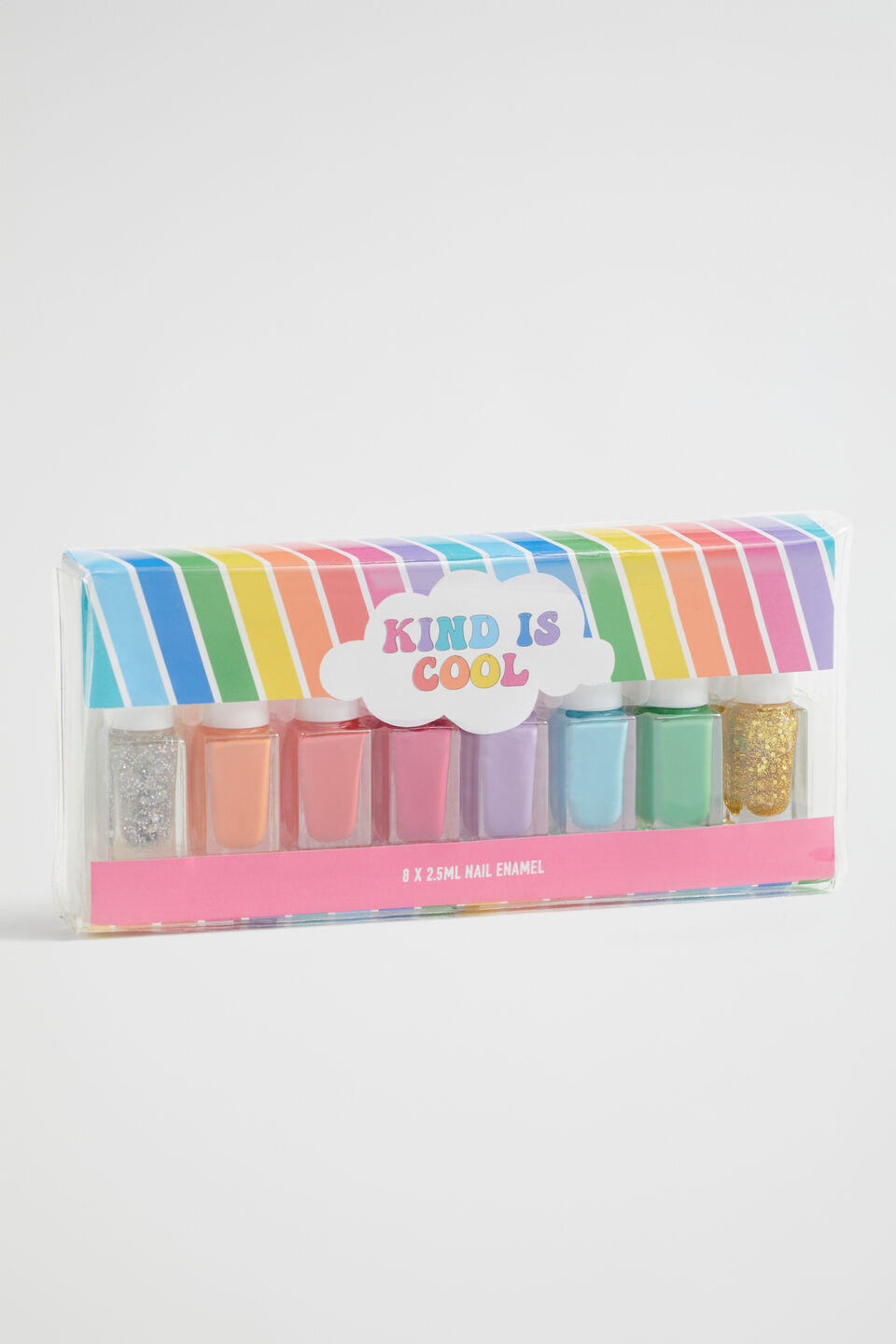 Rainbow Nail Kit 8 Pack  Multi