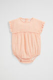 Frill Romper  Peachy Coral  hi-res