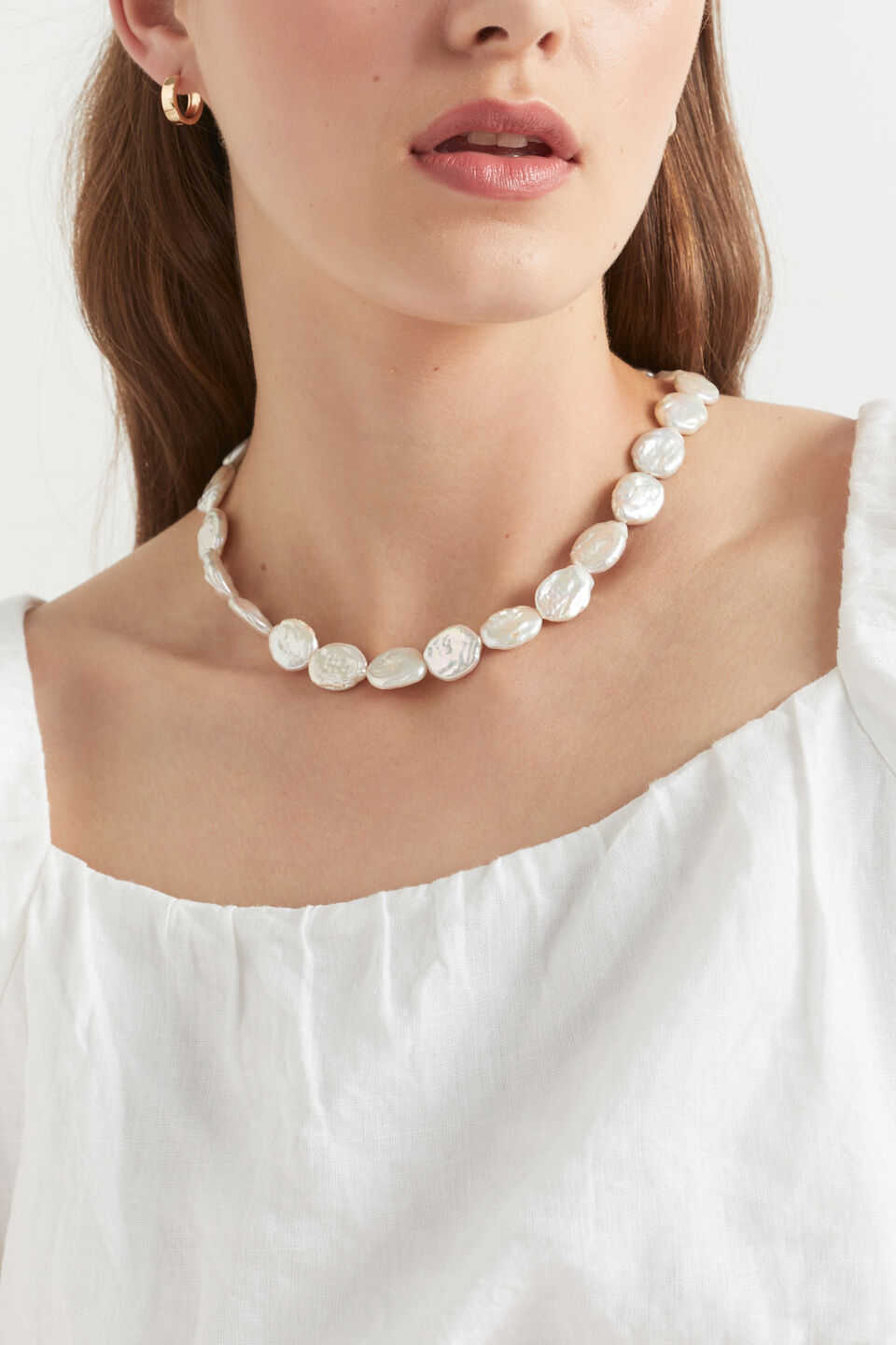 Large Pearl Necklace  Pearl