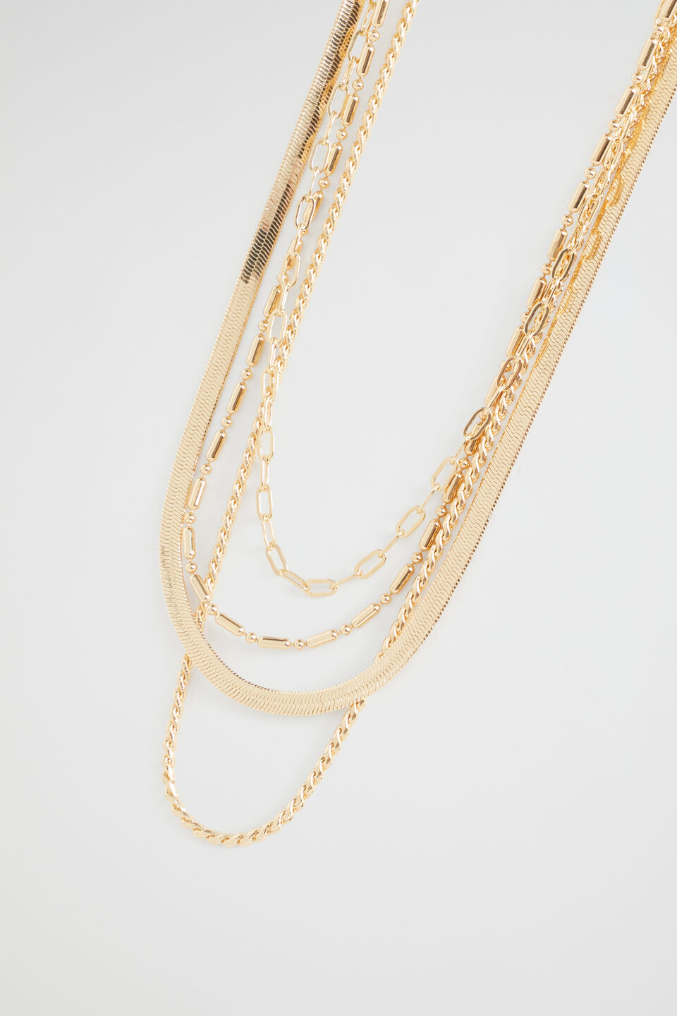 Multi Chain Necklace  Gold