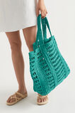 Slouch Straw Tote  Deep Teal  hi-res