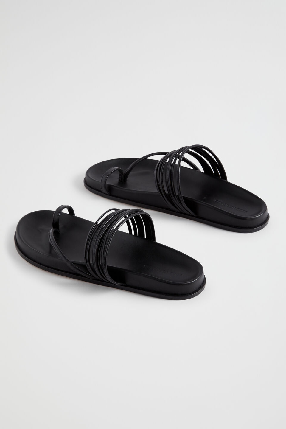 Tegan Footbed Sandal  Black