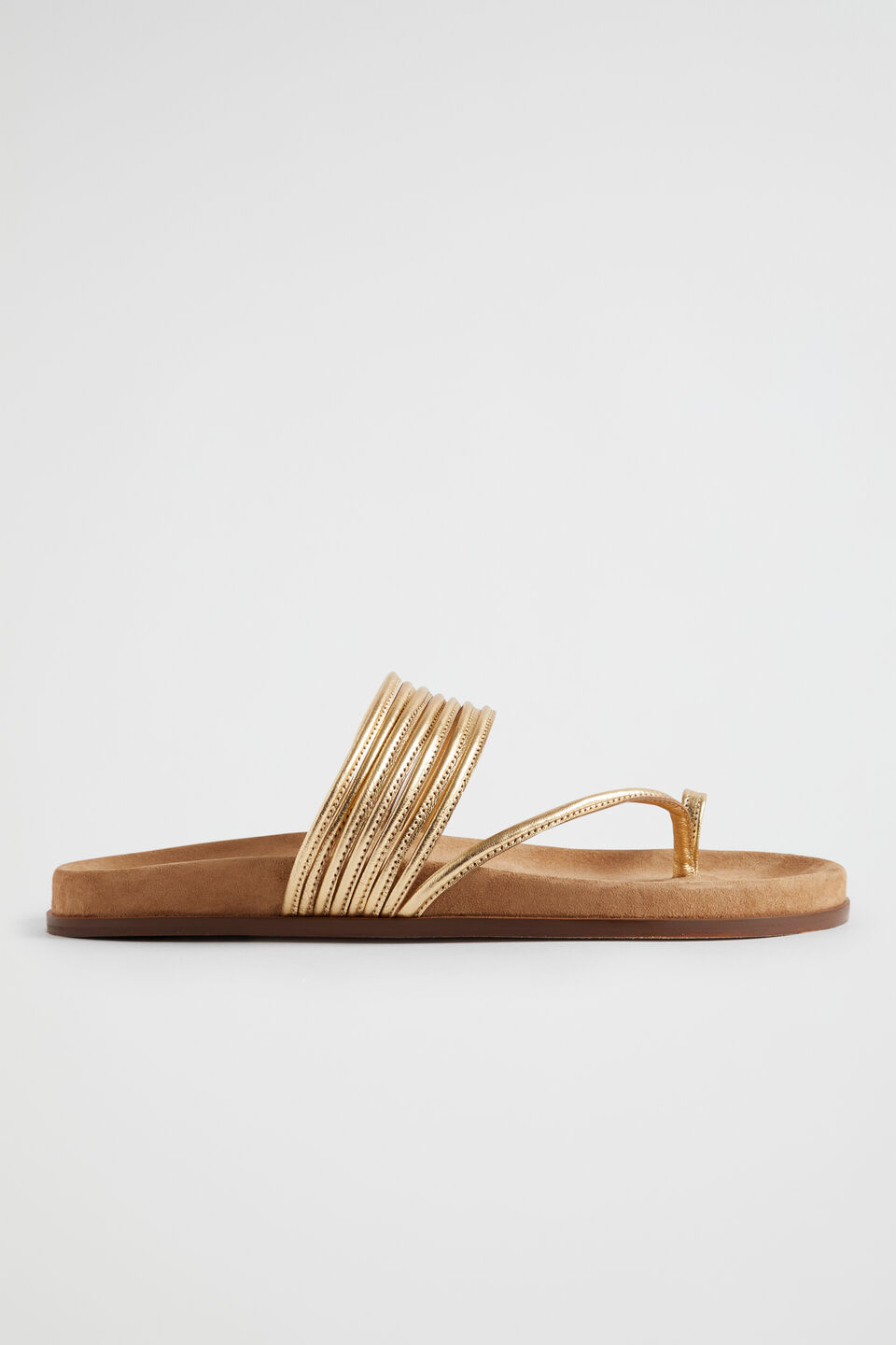 Tegan Footbed Sandal  Soft Gold