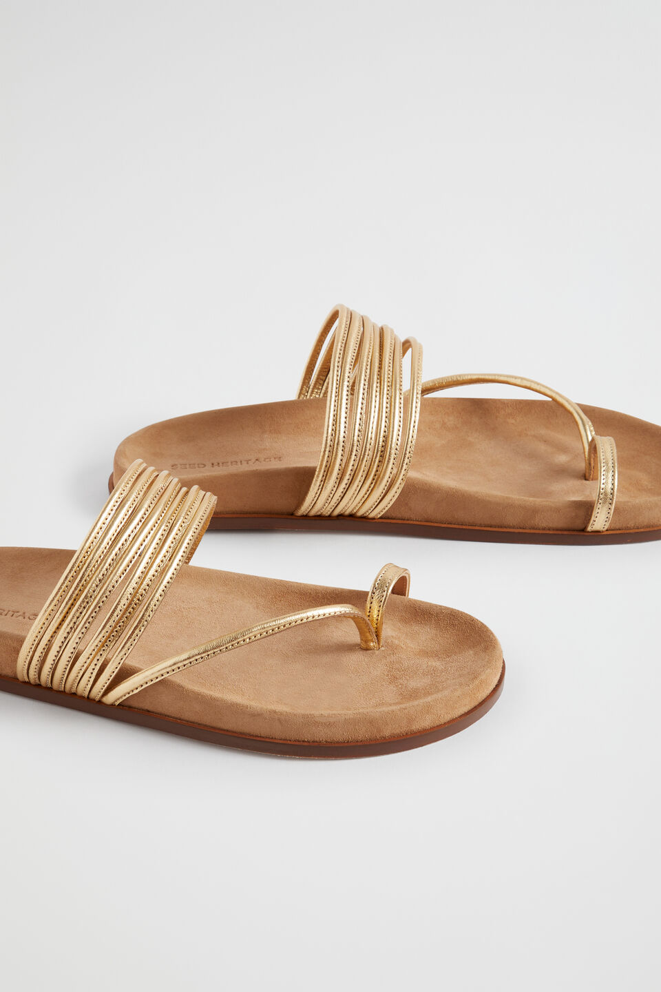 Tegan Footbed Sandal  Soft Gold