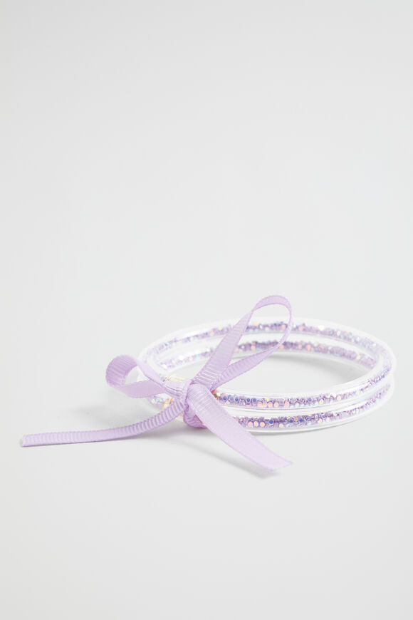 Glitter Bangle Pack  Orchid  hi-res