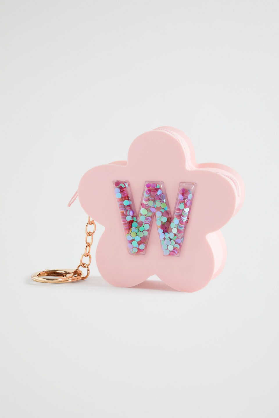 Silicone Initial Keyring  W