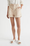 Cotton Paperbag Short  Sheer Beige  hi-res