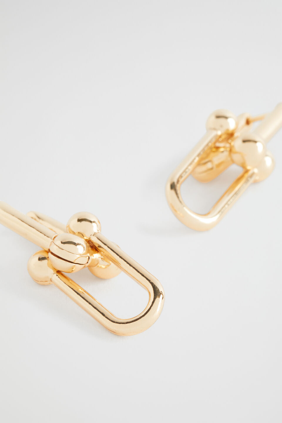 Ball Link Drop Earring  Gold