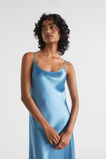 Satin Slip Dress  Soft Cobalt  hi-res