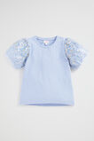 Sequin Tee  Powder Blue  hi-res