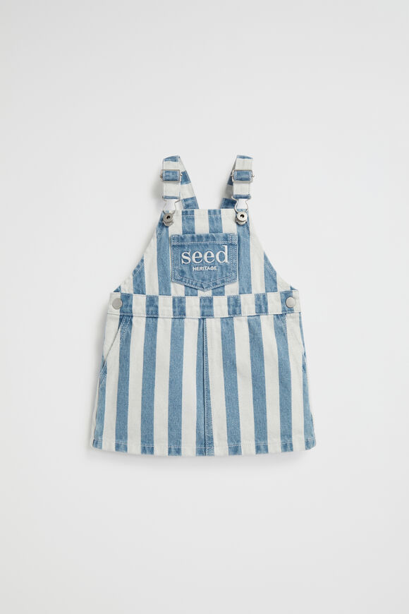 Core Logo Pinafore  Denim Stripe  hi-res