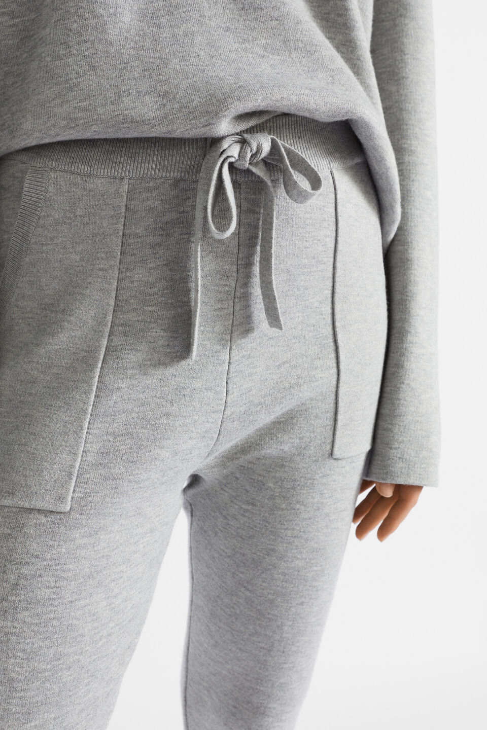 Double Knit Trackpant  Silver Marle
