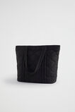 Quilted Tote  Black  hi-res