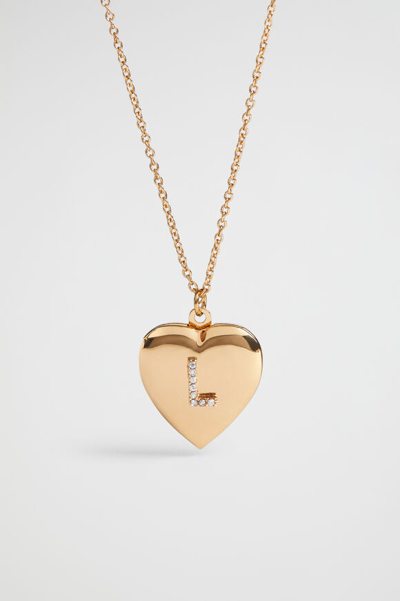 Diamante Initial Locket  L  hi-res