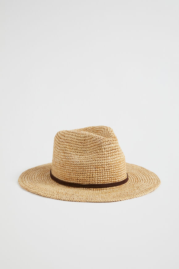 Raffia Fedora  Deep Raisin  hi-res