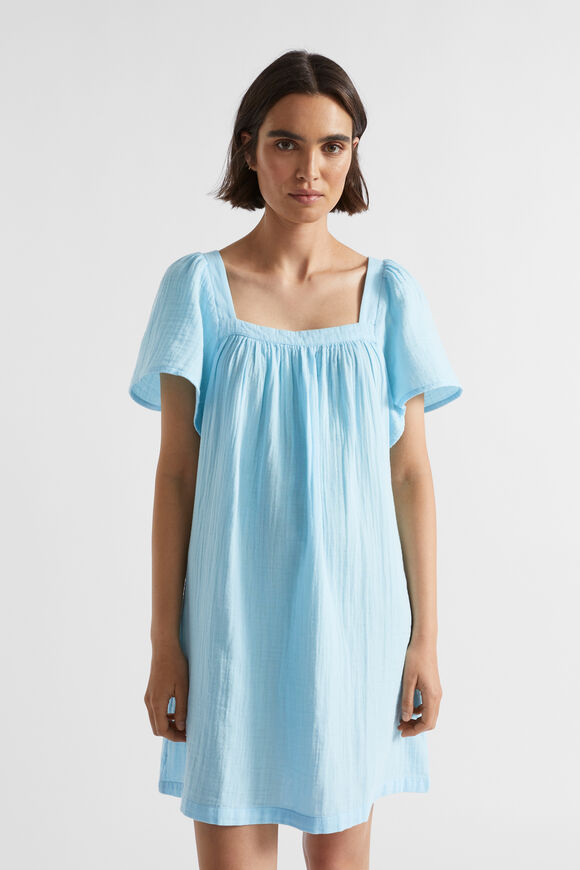 Flutter Sleeve Nightie  Shimmer Blue  hi-res