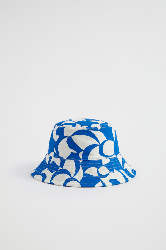 Fabric Bucket Hat  Deep Ocean Abstract  hi-res