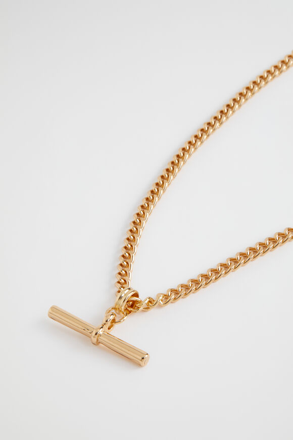 T-Bar Necklace  Gold  hi-res