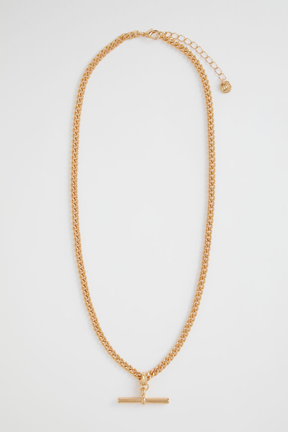 T-Bar Necklace  Gold  hi-res