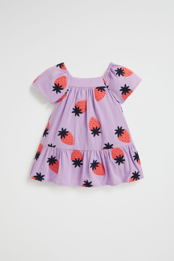 Strawberry Embroidered Dress  Lilac  hi-res