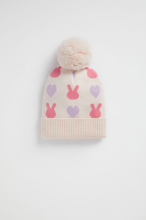 Bunny Heart Beanie  Multi  hi-res