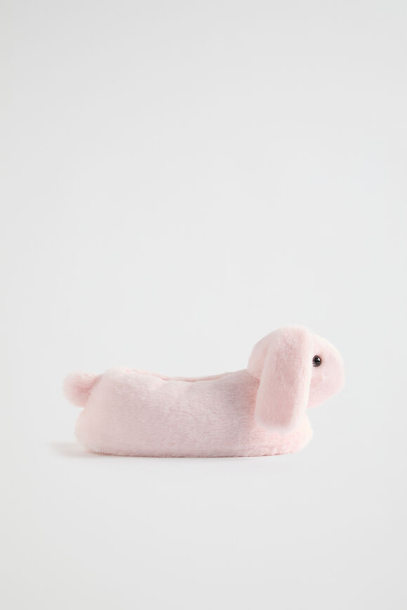 Fluffy Bunny Slipper  Dusty Rose  hi-res