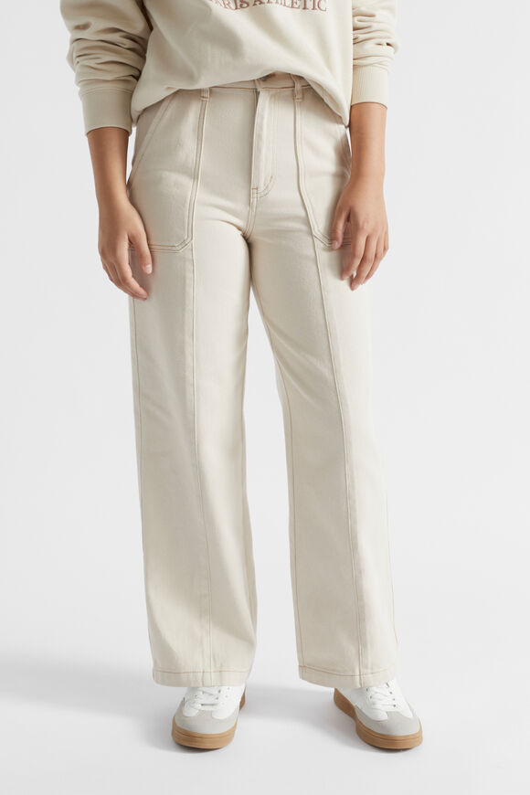 Denim Carpenter Pant  Stone  hi-res