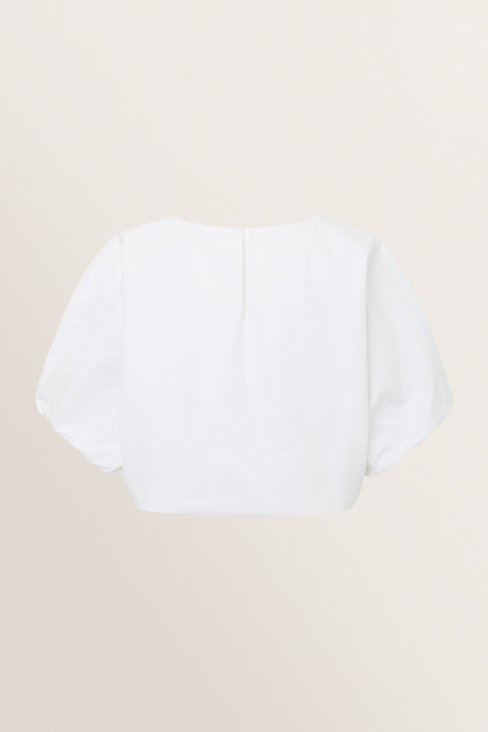 Poplin Top  White