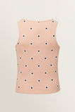 Embroidered Tank  Pastel Peach  hi-res