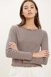 Stripe Rib Long Sleeve Tee  Multi  hi-res