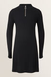 Rib Dress  Black  hi-res