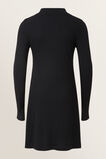 Rib Dress  Black  hi-res