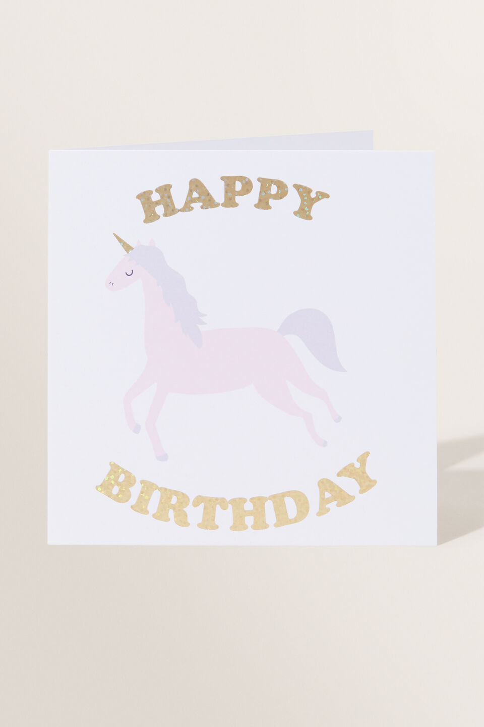 Large Unicorn Happy Birthday Card  Multi