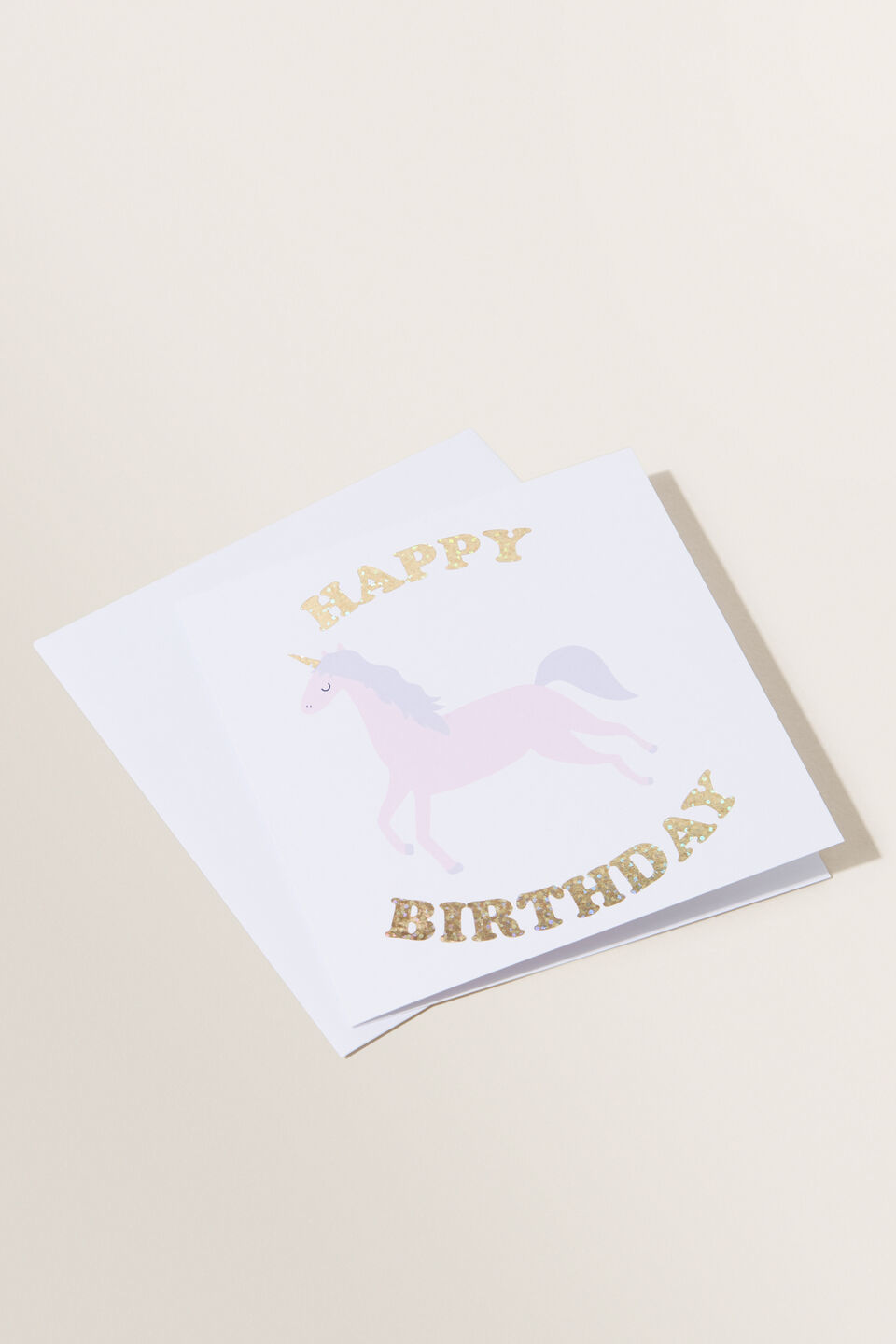Large Unicorn Happy Birthday Card  Multi