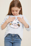 Sequin Kitty Tee  Bluebelle Marle  hi-res