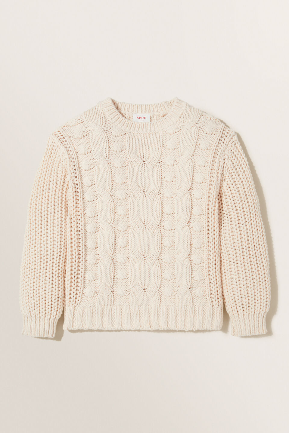 Chunky Cable Knit  Creme