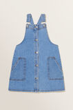 Denim Pinafore  Mid Wash  hi-res