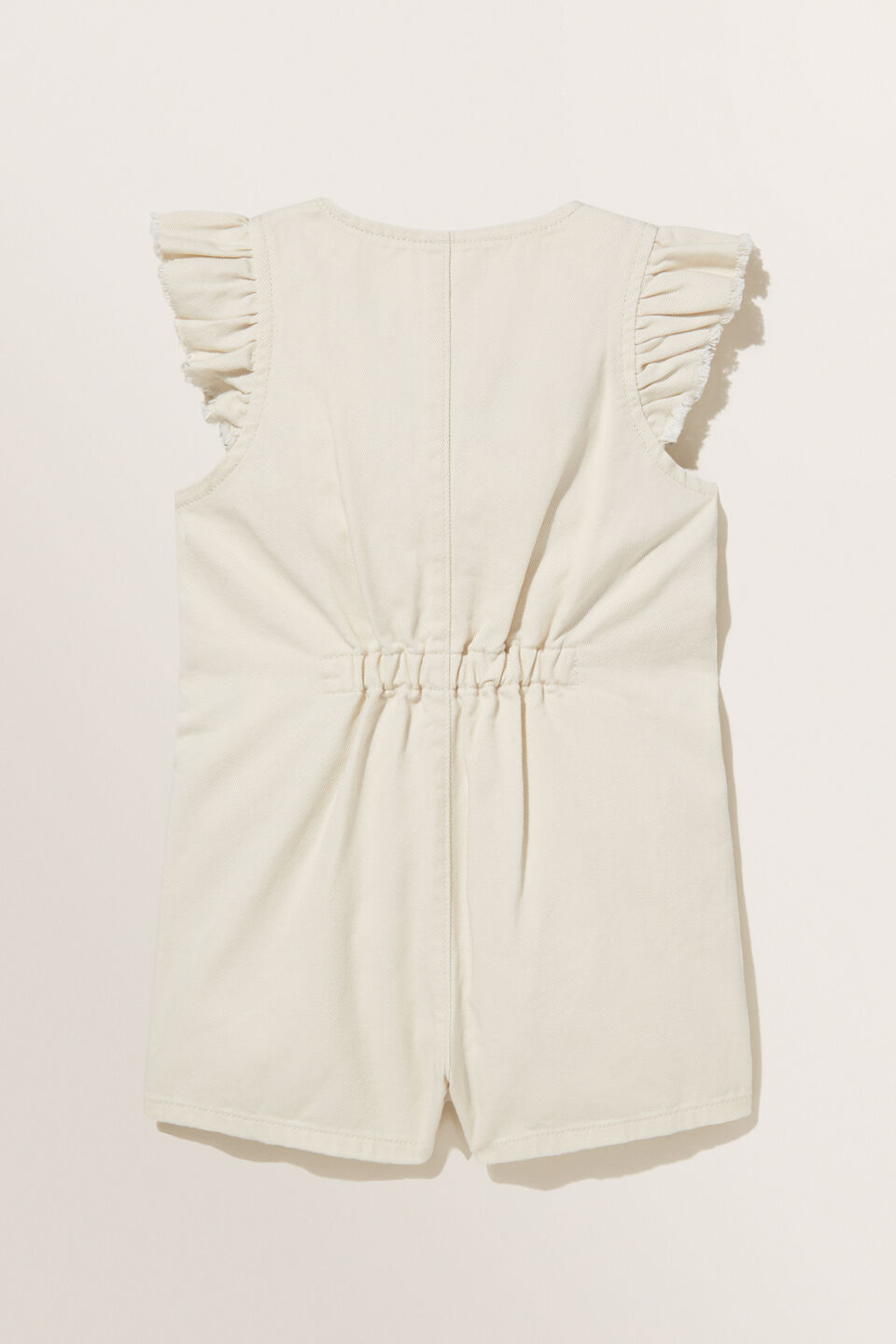 Denim Playsuit  Vintage White Wash