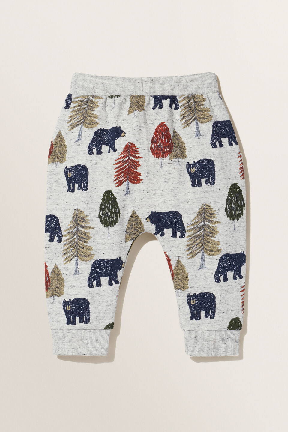 Bear Print Trackpant  Cloudy Marle