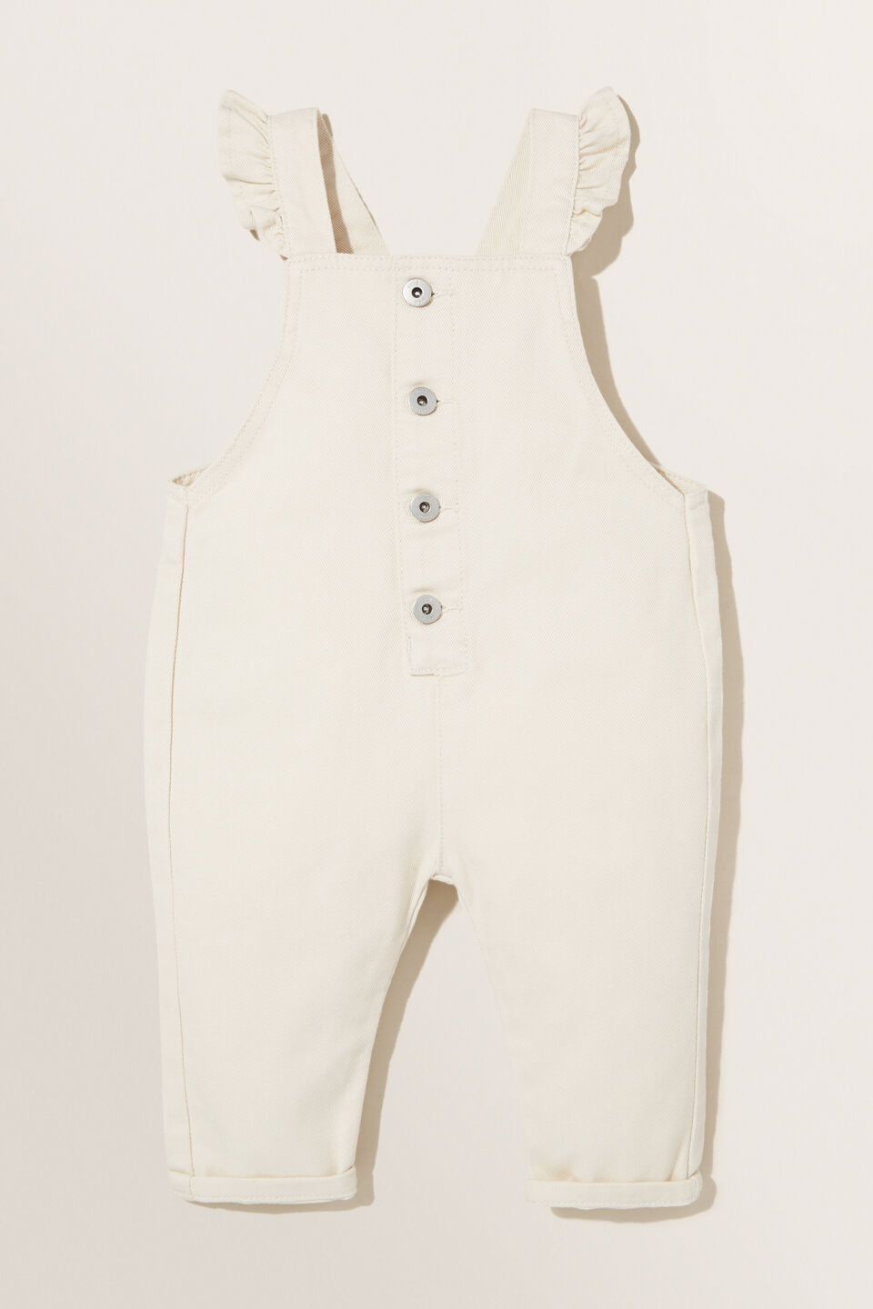 Denim Dungaree  Cream Wash