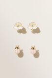 Ladybird Clip On Earrings  Multi  hi-res