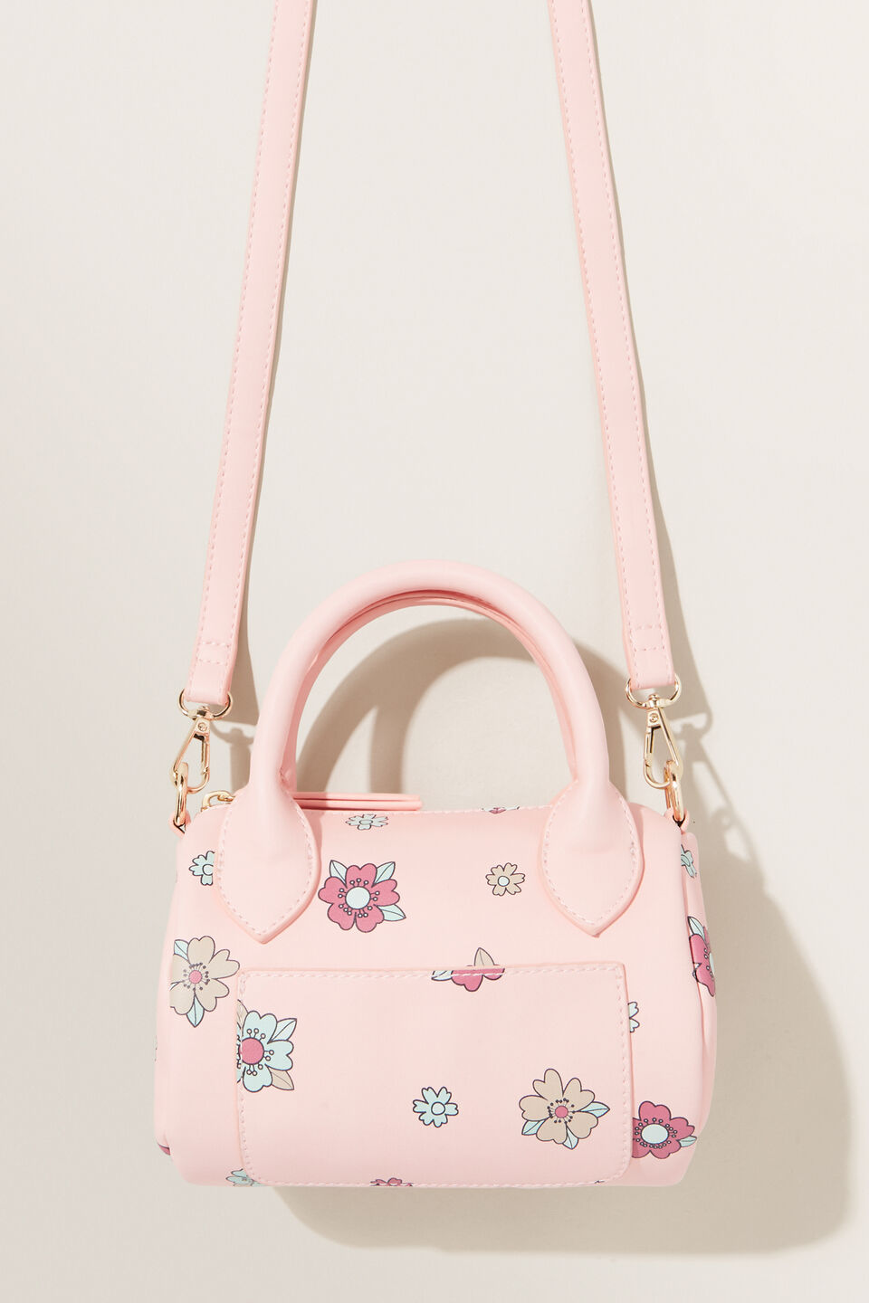 Floral Bowling Bag  Dusty Rose